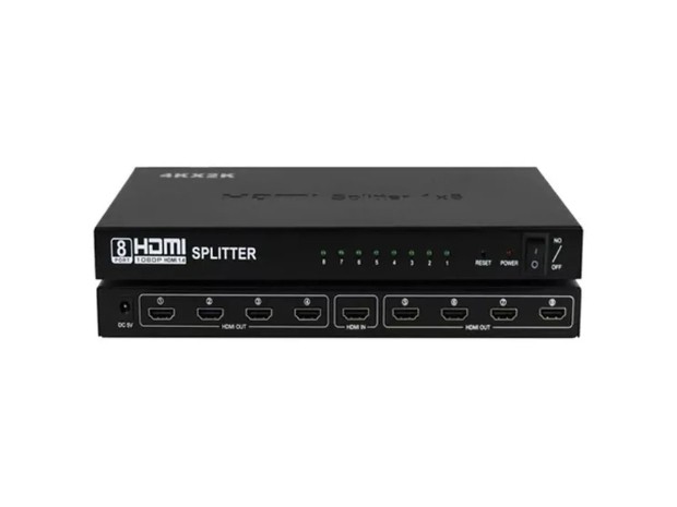 &u++ HDMI SPLITTER 1 X 8 DUPLICA HD 4K C7833K